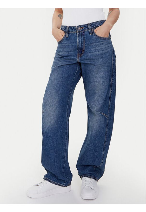 Levi's® Jeansy Dad Barrel 0039A-0001 Niebieski Baggy Fit. Kolor: niebieski
