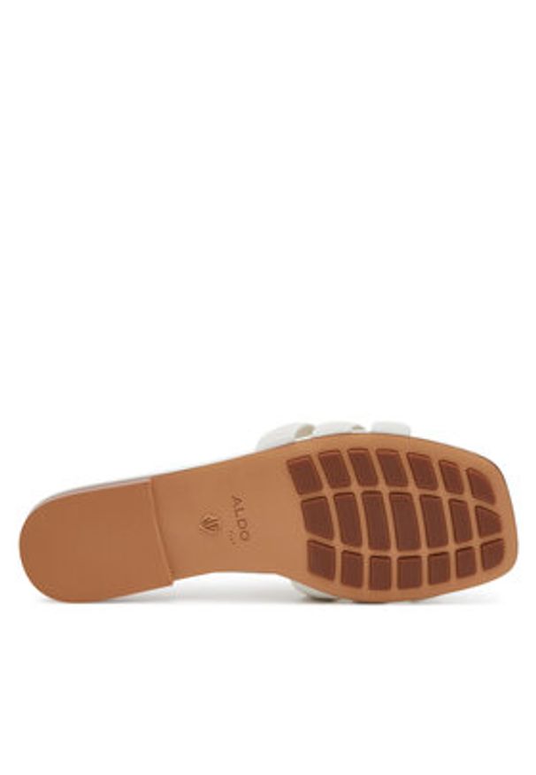 Aldo Klapki Gotosandal 13966710 Biały. Kolor: biały. Materiał: skóra