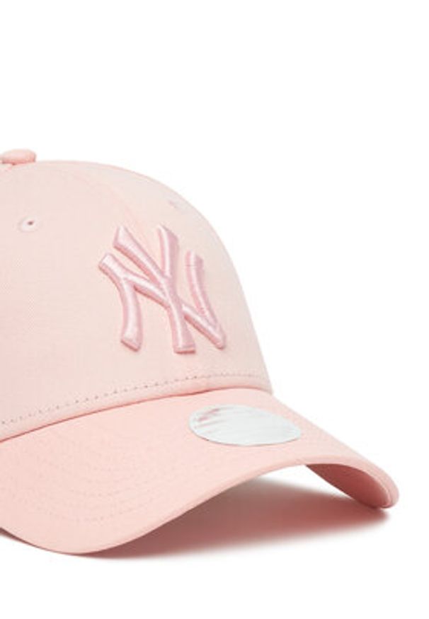 New Era Czapka z daszkiem New York Yankees MLB League Essential 9FORTY 60675519 Różowy. Kolor: różowy. Materiał: bawełna, materiał