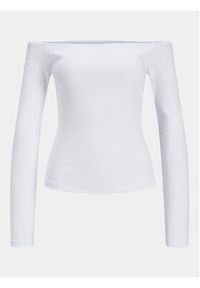 JJXX Bluzka Feo 12234919 Biały Stretch Fit. Kolor: biały. Materiał: bawełna #6