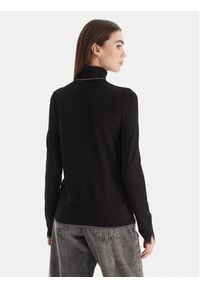 Liu Jo Golf MF5229 MS49I Czarny Regular Fit. Typ kołnierza: golf. Kolor: czarny. Materiał: wiskoza #3