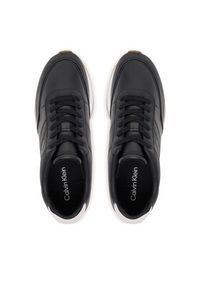 Calvin Klein Sneakersy Retro Runner Lth Tape YM0YM01381 Czarny. Kolor: czarny. Materiał: skóra #6