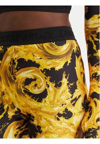 Versace Jeans Couture Legginsy 80HAC101 JS532 Czarny Slim Fit. Kolor: czarny. Materiał: syntetyk #3