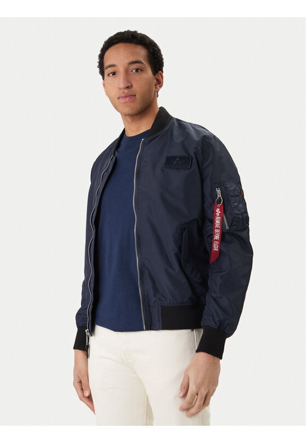 Alpha Industries Kurtka bomber MA-1 TTC Two Tone 126101 Granatowy Regular Fit. Kolor: niebieski. Materiał: syntetyk