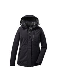 Damska wodoodporna kurtka z kapturem Killtec Kow 170. Typ kołnierza: kaptur. Kolor: czarny. Sport: turystyka piesza #1