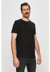 AllSaints - T-shirt MUSE SS CREW MD020R. Okazja: na co dzień. Kolor: czarny. Materiał: dzianina. Wzór: gładki. Styl: casual #1