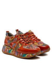 Laura Vita Sneakersy Delphine 47 Pomarańczowy. Kolor: pomarańczowy. Materiał: skóra