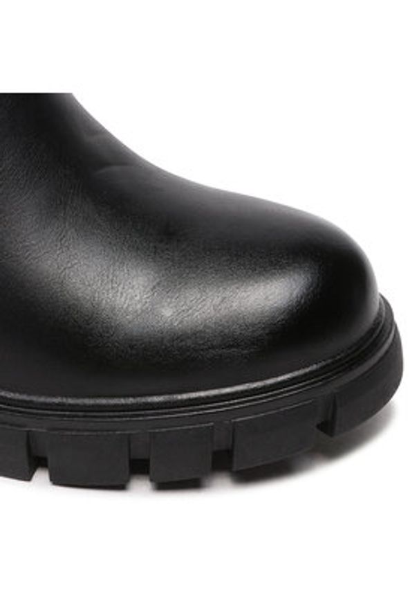 DeeZee Kozaki H1003-01 Czarny. Kolor: czarny. Materiał: skóra