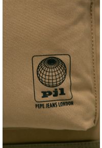 Pepe Jeans - Plecak Regans. Kolor: zielony. Materiał: bawełna, materiał. Wzór: gładki #4