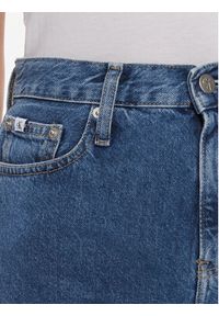 Calvin Klein Jeans Szorty jeansowe Mom Short J20J222801 Niebieski Mom Fit. Kolor: niebieski. Materiał: bawełna