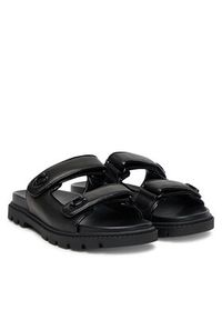 Coach Klapki Sculpted C CBO86 Czarny. Kolor: czarny. Materiał: skóra #4