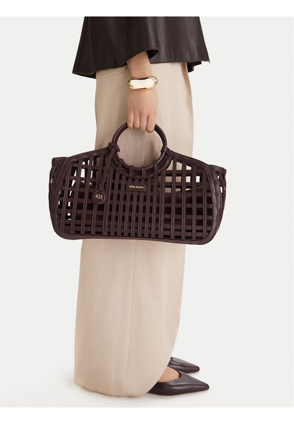 Gino Rossi - GINO ROSSI Torebka EO-LDA9109 Brązowy. Kolor: brązowy