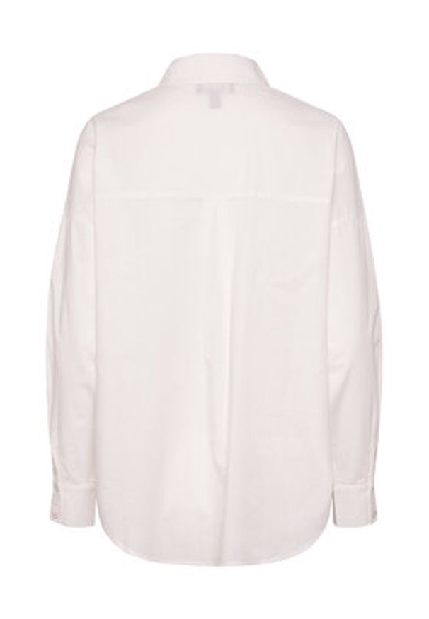 Pieces Koszula 17133909 Biały Loose Fit. Kolor: biały. Materiał: bawełna