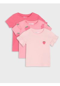 Sinsay - Koszulki 3 pack - różowy. Kolor: różowy #1