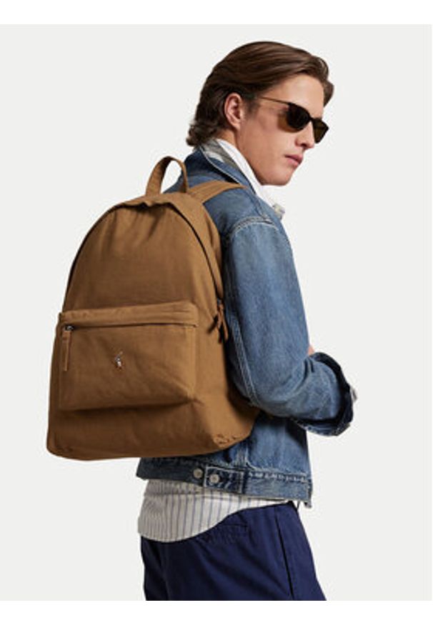 Polo Ralph Lauren Plecak 405967603005 Brązowy. Kolor: brązowy. Materiał: materiał