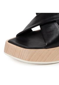 AGL Sandały Surin Sandal D668006PDSOFTY0000 Czarny. Kolor: czarny. Materiał: skóra #6