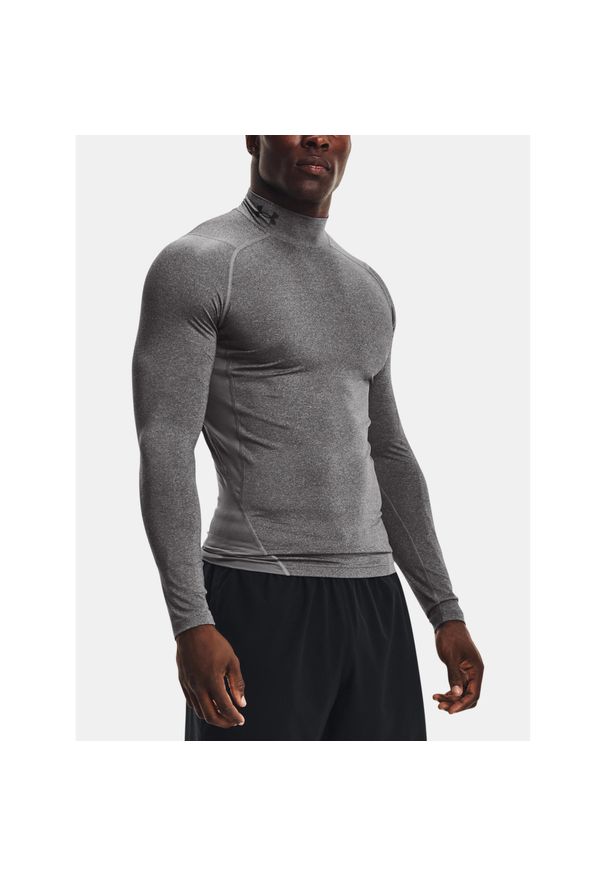 Koszulka fitness męska Under Armour Ua Hg Armour Comp Mock z długim rękawem. Kolor: szary. Długość rękawa: długi rękaw. Długość: długie. Sport: fitness