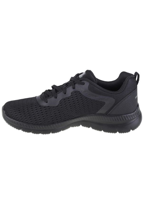 skechers - Buty sportowe Sneakersy damskie, Skechers Bountiful-Quick Path. Kolor: czarny. Materiał: materiał, syntetyk. Sport: turystyka piesza