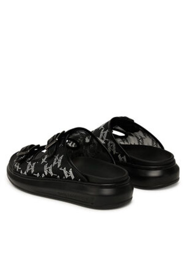 Karl Lagerfeld - KARL LAGERFELD Klapki Kapri Slide KL62505A Czarny. Kolor: czarny. Materiał: materiał