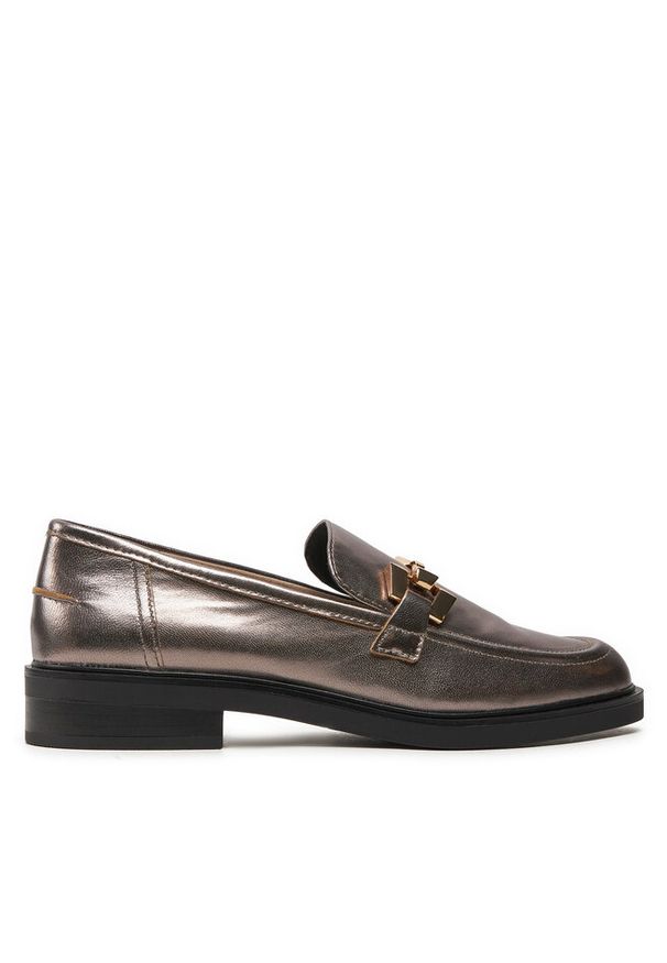 Loafersy Caprice. Kolor: srebrny