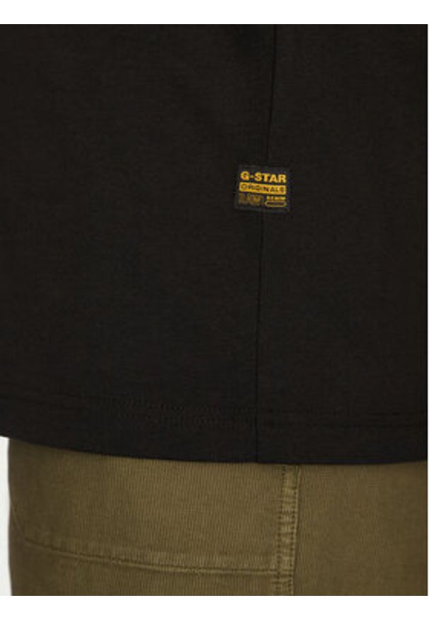 G-Star RAW - G-Star Raw T-Shirt Symbols D25970-C336 Czarny Regular Fit. Kolor: czarny. Materiał: bawełna