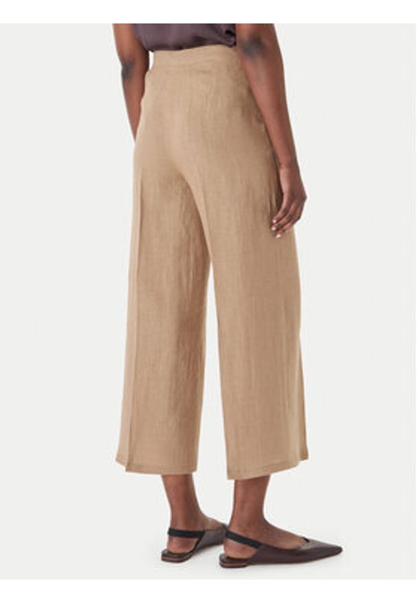 Marella Kuloty Clava 2615131182 Beżowy Regular Fit. Kolor: beżowy. Materiał: len