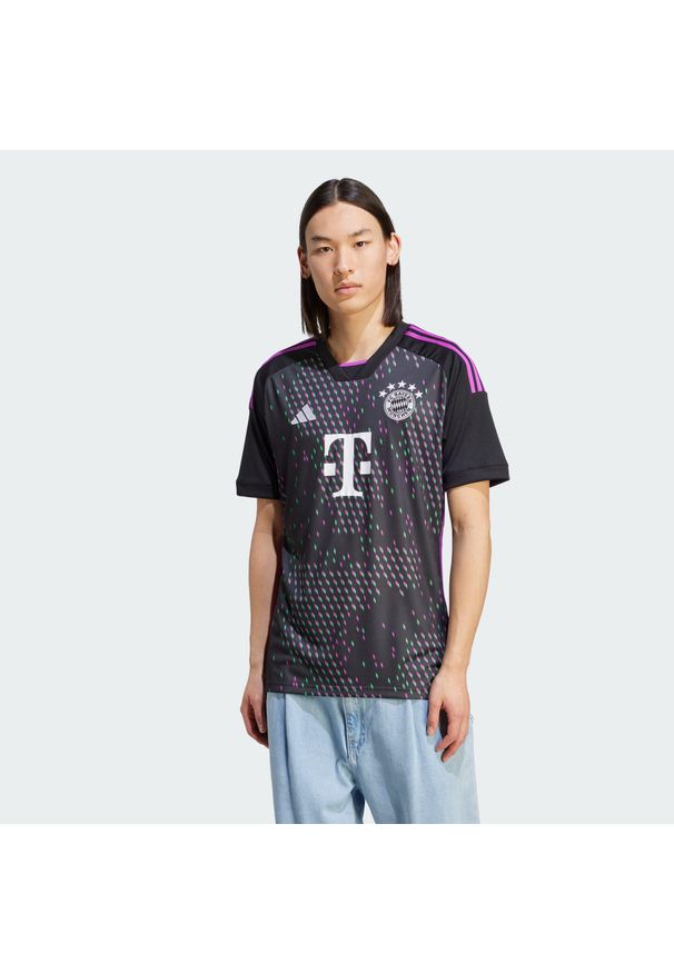 Adidas - Koszulka FC Bayern 23/24 Away. Kolor: czarny, różowy, wielokolorowy