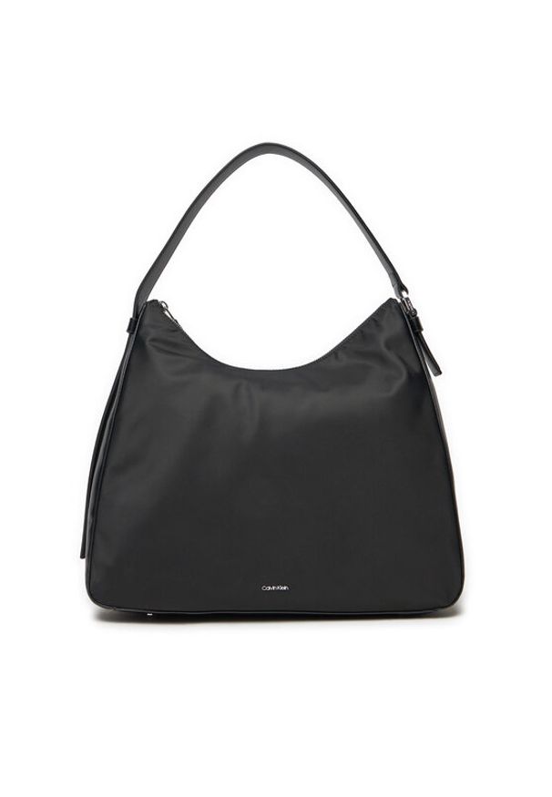 Calvin Klein Torebka Ck Sense Medium Shopper_Nylon K60K613128 Czarny. Kolor: czarny. Materiał: skórzane