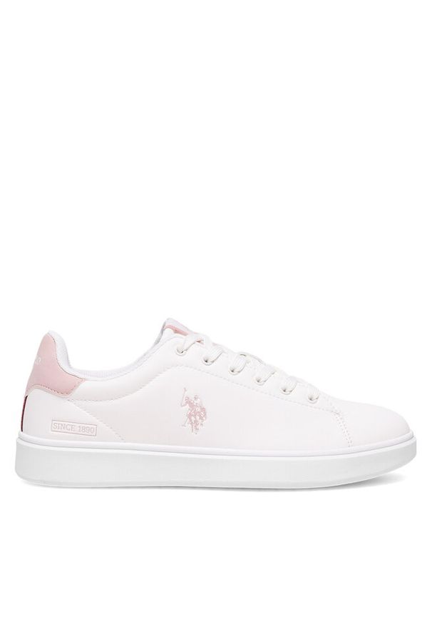 Sneakersy U.S. Polo Assn.. Kolor: biały
