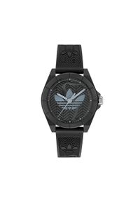 Adidas - adidas Zegarek Project Four AOST25033 Czarny. Kolor: czarny
