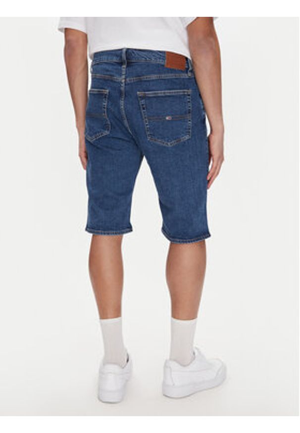 Tommy Jeans Szorty jeansowe Ryan DM0DM21851 Niebieski Slim Fit. Kolor: niebieski. Materiał: bawełna