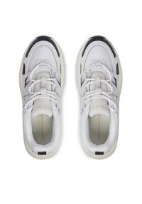 TOMMY HILFIGER - Tommy Hilfiger Sneakersy Th Premium Runner Mix FW0FW07651 Biały. Kolor: biały #6