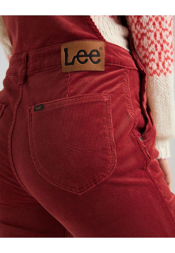 Lee - LEE BREESE BIB REGULAR DAMSKIE OGRODNICZKI RED OCHRE L39LQG38 112108419