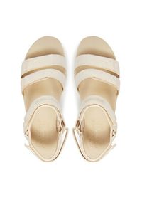 skechers - Skechers Sandały D'Lux Walker-Going-Out Vibes 119828/NAT Beżowy. Kolor: beżowy. Materiał: materiał