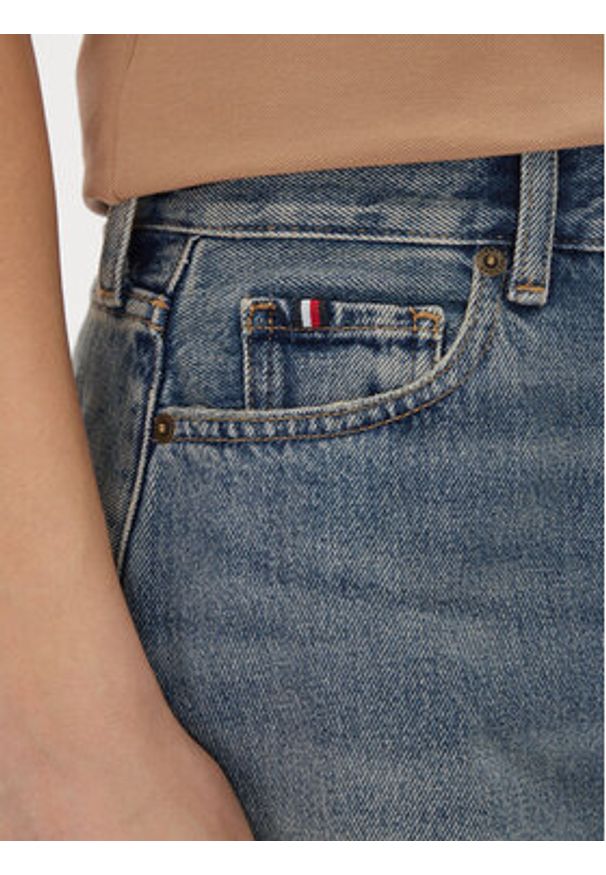 TOMMY HILFIGER - Tommy Hilfiger Szorty jeansowe WW0WW44384 Niebieski Regular Fit. Kolor: niebieski. Materiał: bawełna