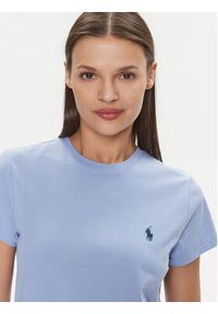 Polo Ralph Lauren T-Shirt 211898698014 Niebieski Regular Fit. Typ kołnierza: polo. Kolor: niebieski. Materiał: bawełna #6