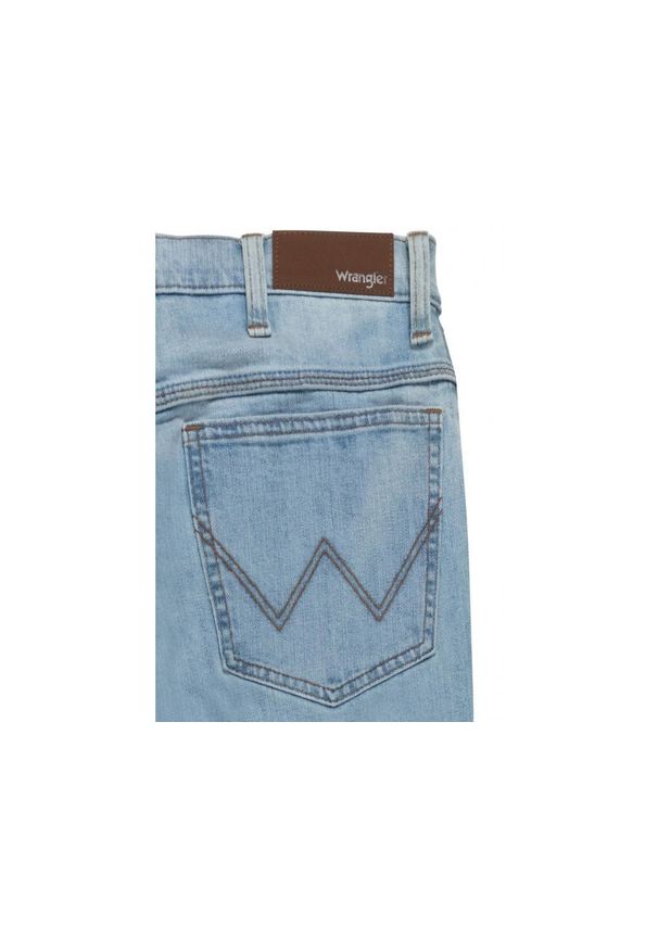 Wrangler - WRANGLER STRAIGHT MĘSKIE SPODNIE JEANSOWE JEANSY BLEACH W10TM6X9E 112126013