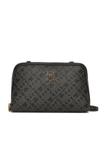 TOMMY HILFIGER - Tommy Hilfiger Torebka Th Monoplay Le Mini Crossover AW0AW17712 Czarny. Kolor: czarny. Materiał: skórzane