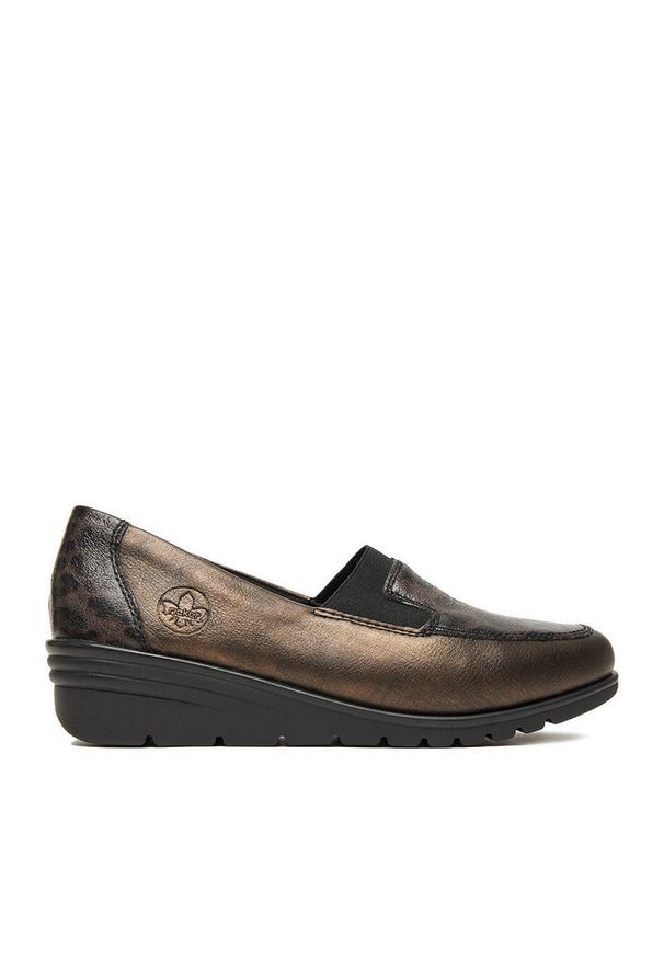 Półbuty Rieker. Kolor: złoty