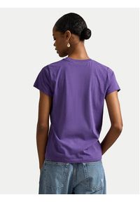 Polo Ralph Lauren T-Shirt 211B14605002 Fioletowy Classic Fit. Typ kołnierza: polo. Kolor: fioletowy. Materiał: bawełna #5