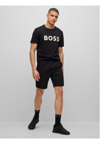BOSS - Boss T-Shirt 50488793 Czarny Regular Fit. Kolor: czarny. Materiał: bawełna #4