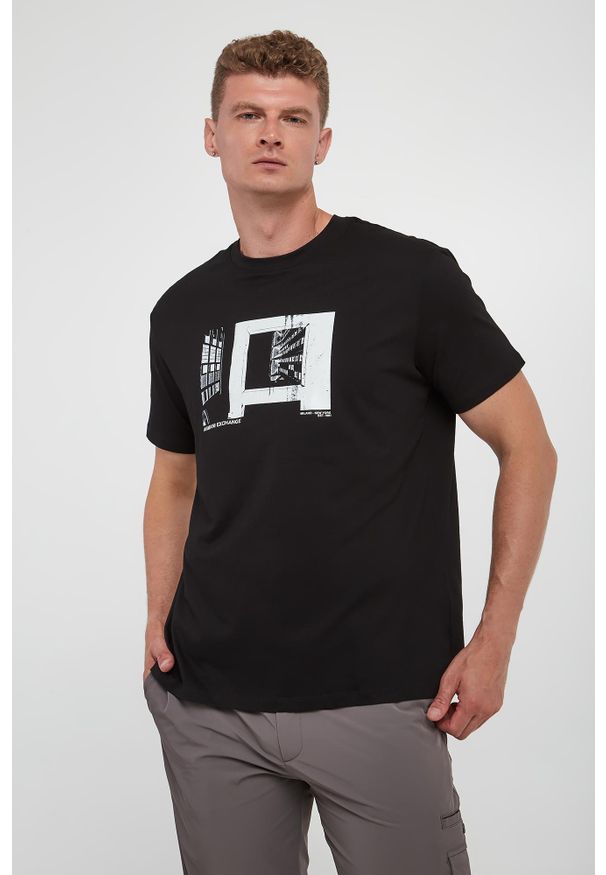 Armani Exchange - T-shirt męski z nadrukiem ARMANI EXCHANGE. Wzór: nadruk