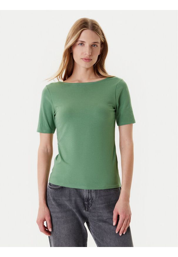 United Colors of Benetton - United Colors Of Benetton T-Shirt 3FJHD109K Zielony Slim Fit. Kolor: zielony. Materiał: bawełna