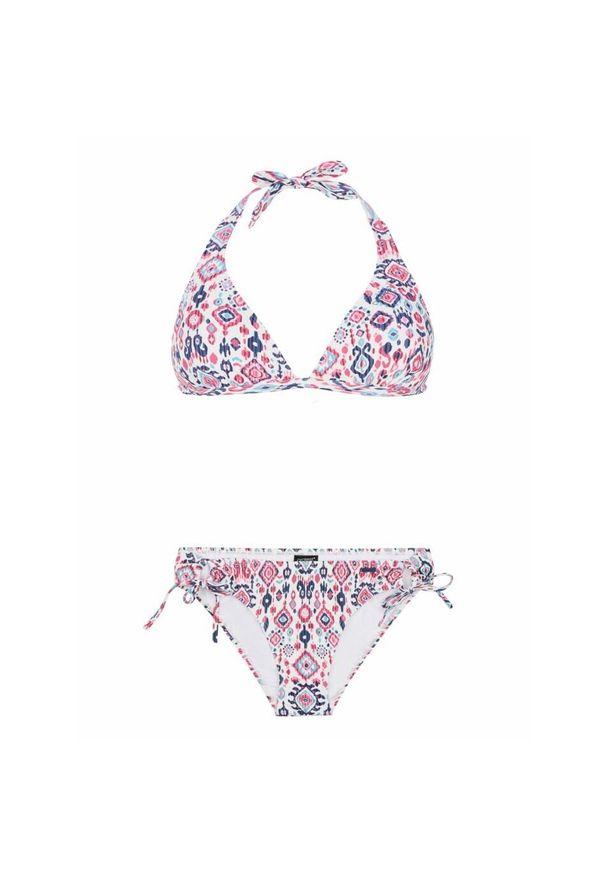 Damski 2-częściowy trójkątny kostium kąpielowy Protest Prthazel Haltert C-cup. Kolor: biały