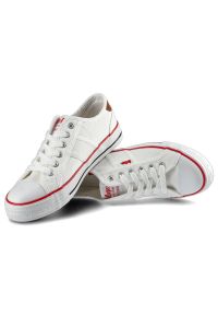 Białe Trampki Damskie Lee Cooper Stylowe Obuwie. Okazja: na co dzień. Kolor: biały. Materiał: materiał. Styl: elegancki #4