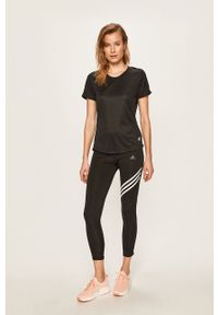 adidas Performance t-shirt do biegania FL7802 kolor czarny. Kolor: czarny. Materiał: poliester, skóra, materiał #3