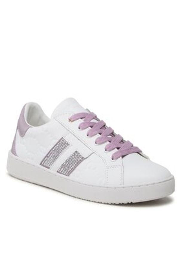 TwinSet - TWINSET Sneakersy 232TCP180 Biały. Kolor: biały. Materiał: skóra