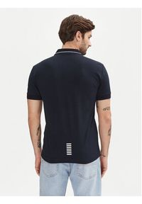 EA7 Emporio Armani Polo 8NPF16 PJVUZ 1562 Granatowy Slim Fit. Typ kołnierza: polo. Kolor: niebieski. Materiał: bawełna #3
