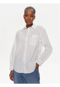Tommy Jeans Koszula DW0DW17735 Biały Regular Fit. Kolor: biały. Materiał: bawełna #1
