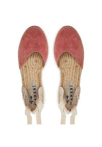 Manebi Espadryle Hamptons Flat Valenciana Espadrilles R 7.0 P0 Bordowy. Kolor: czerwony. Materiał: skóra, zamsz #5